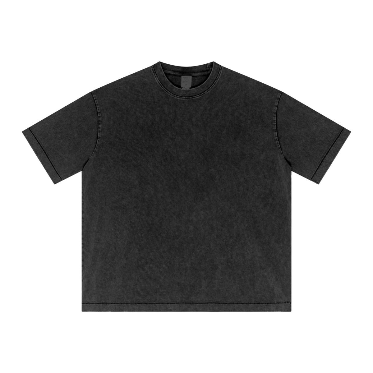 285GSM Unisex Distressed Snow-Wash Batik Plain Fabric T-shirt Snow Wash